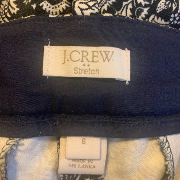 J crew Winnie cropped pant size 6 damask print - Picture 3 of 10